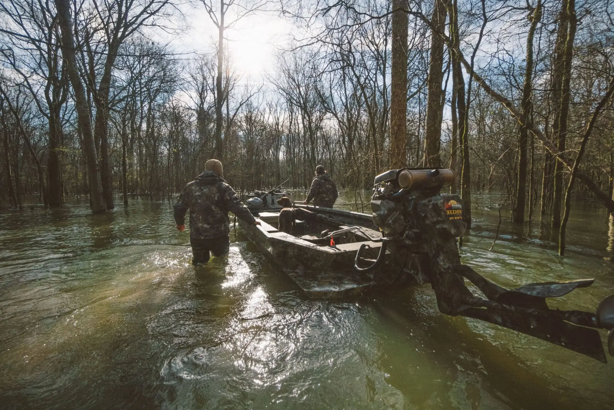 Dsc04344 Shallow water f4 loaded with gear for a duck hunt.